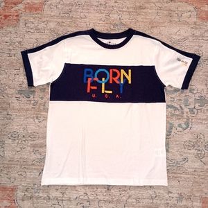 Born Fly  Colorful embroidered cotton Shirt  youth 14/16
